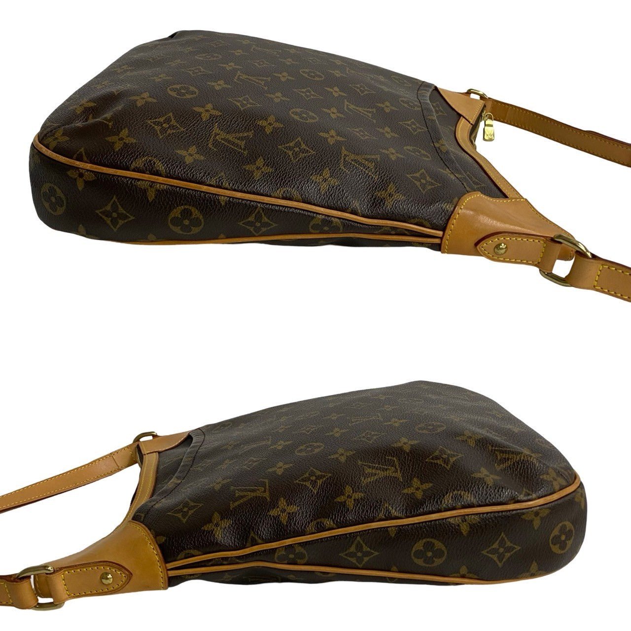 LOUIS VUITTON Shoulder Bag leather Brown Monogram Odeon MM | AlmaBagz - Image 5