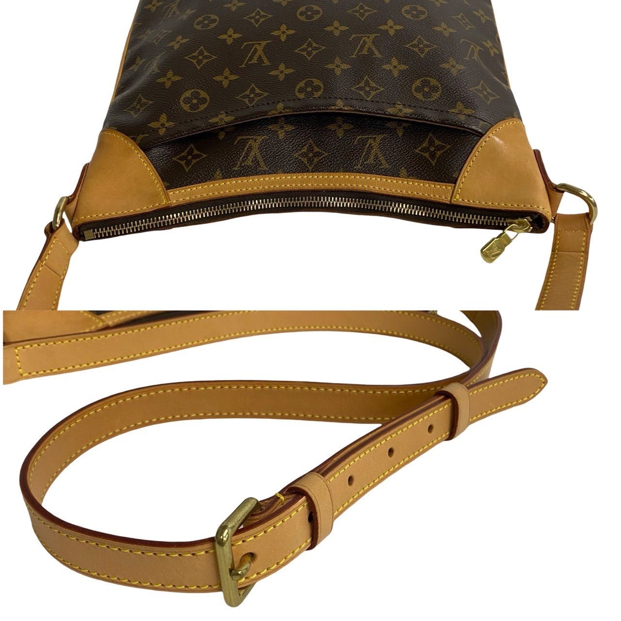 LOUIS VUITTON Shoulder Bag leather Brown Monogram Odeon MM | AlmaBagz - Image 7