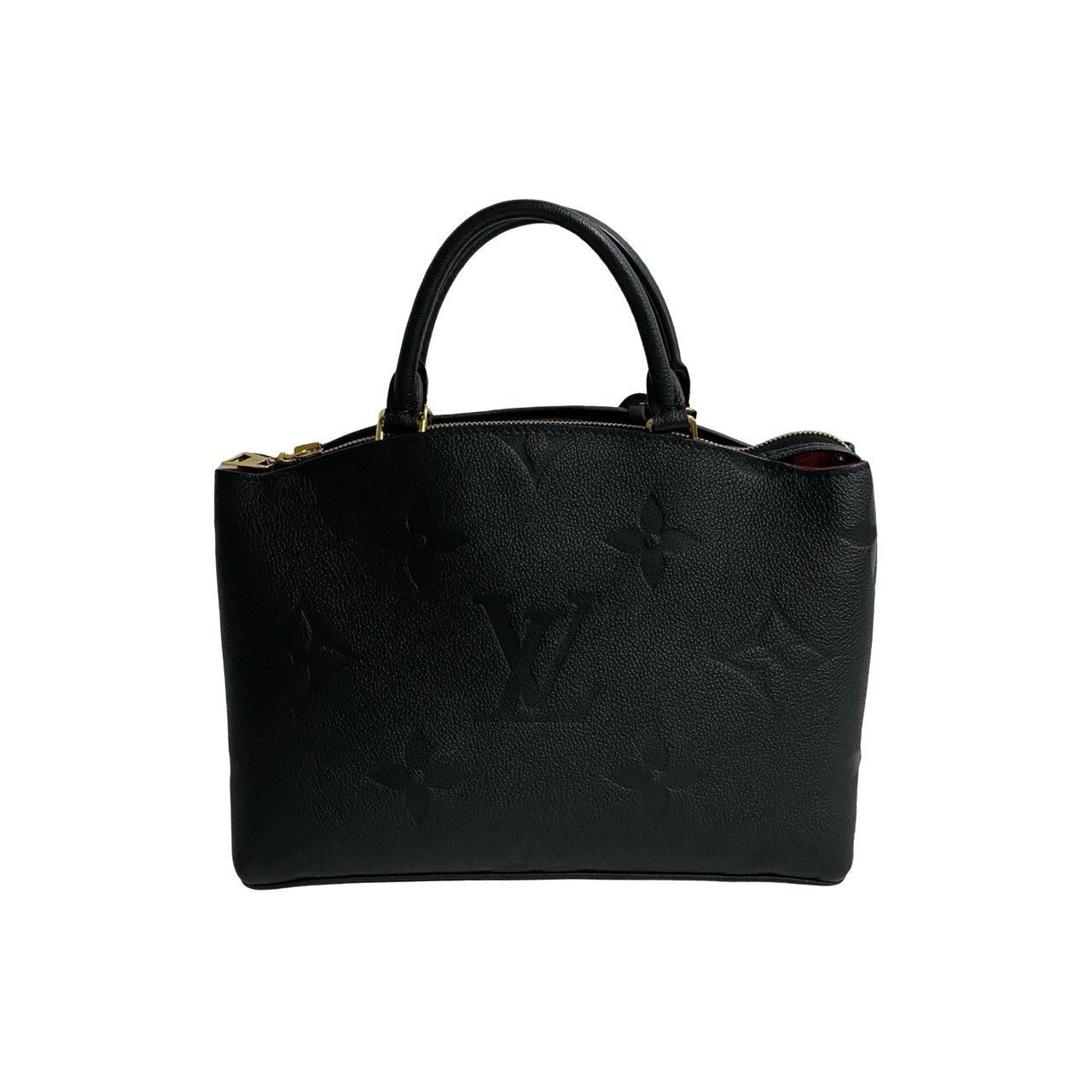 LOUIS VUITTON Shoulder Bag leather black Monogram Unplant Petit Palais PM | AlmaBagz