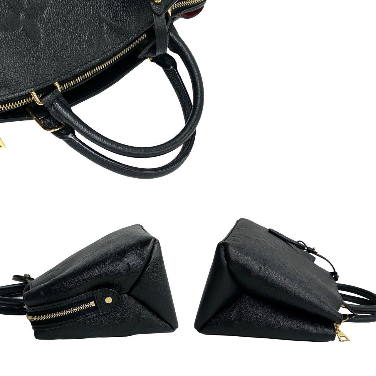 LOUIS VUITTON Shoulder Bag leather black Monogram Unplant Petit Palais PM | AlmaBagz - Image 3
