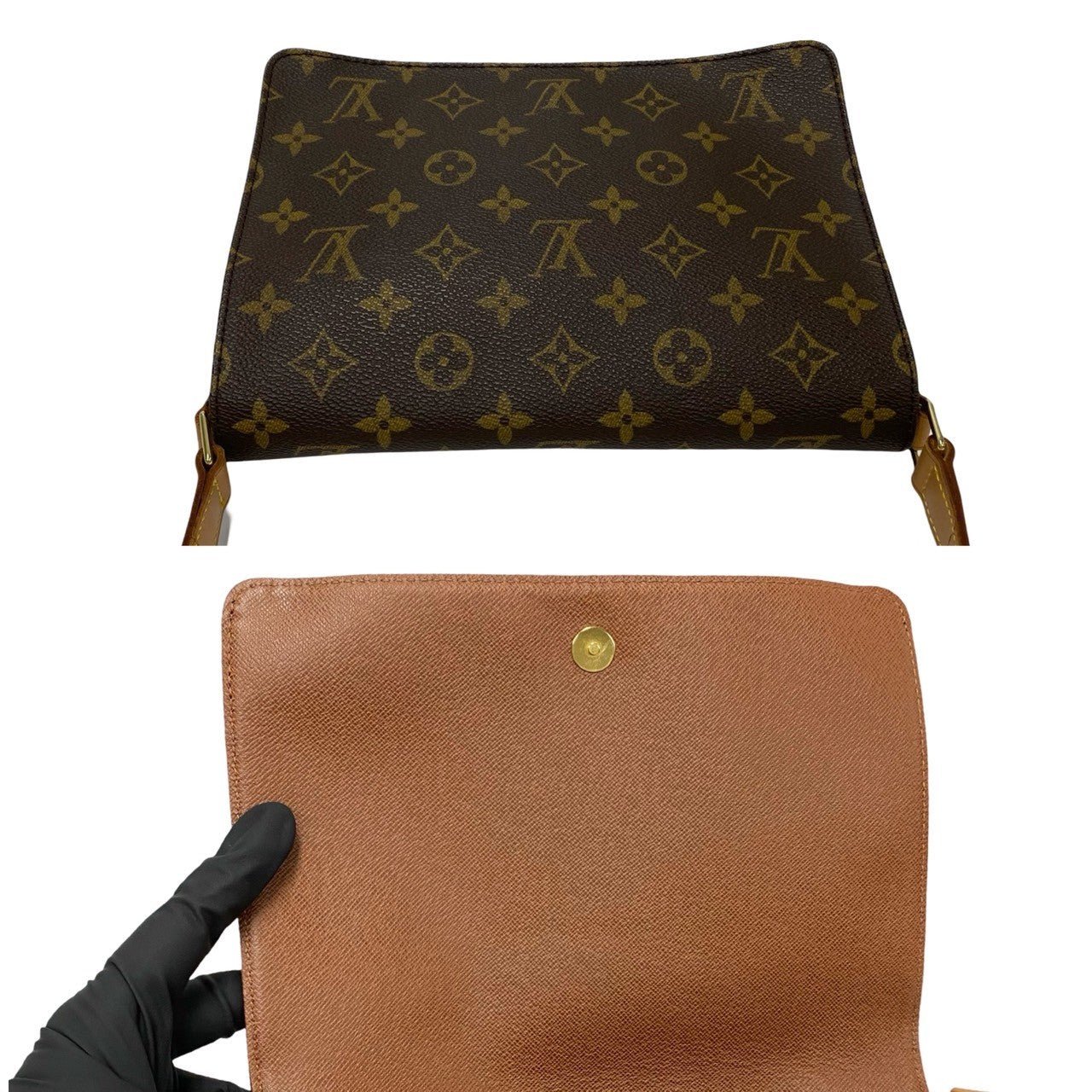 LOUIS VUITTON Shoulder Bag leather Brown Monogram Musette tango | AlmaBagz - Image 7