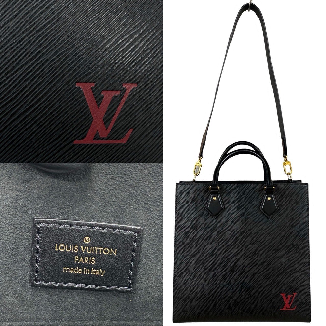 LOUIS VUITTON Shoulder Bag Epi Leather black Epi Sac Plat PM | AlmaBagz - Image 3