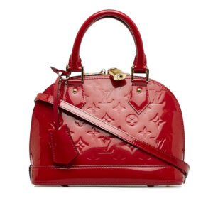 Louis Vuitton Monogram Verney Alma BB Handbag Shoulder Bag 2WAY M91771 Rose Andy Red Patent Leather  Louis Vuitton | AlmaBagz