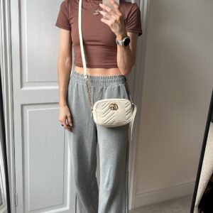 Gucci GG White Marmont Mini Shoulder Bag (RRP £1,160) | AlmaBagz