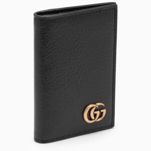 Gucci Black Leather Card Holder Men | AlmaBagz