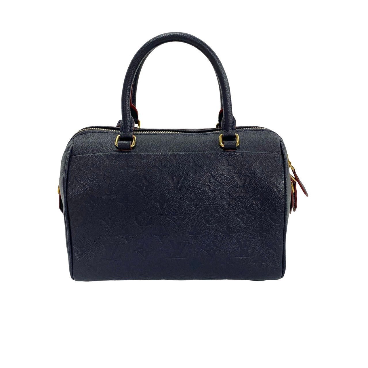LOUIS VUITTON Shoulder Bag leather Navy Monogram Ann Platt Speedy bandouliere | AlmaBagz - Image 4