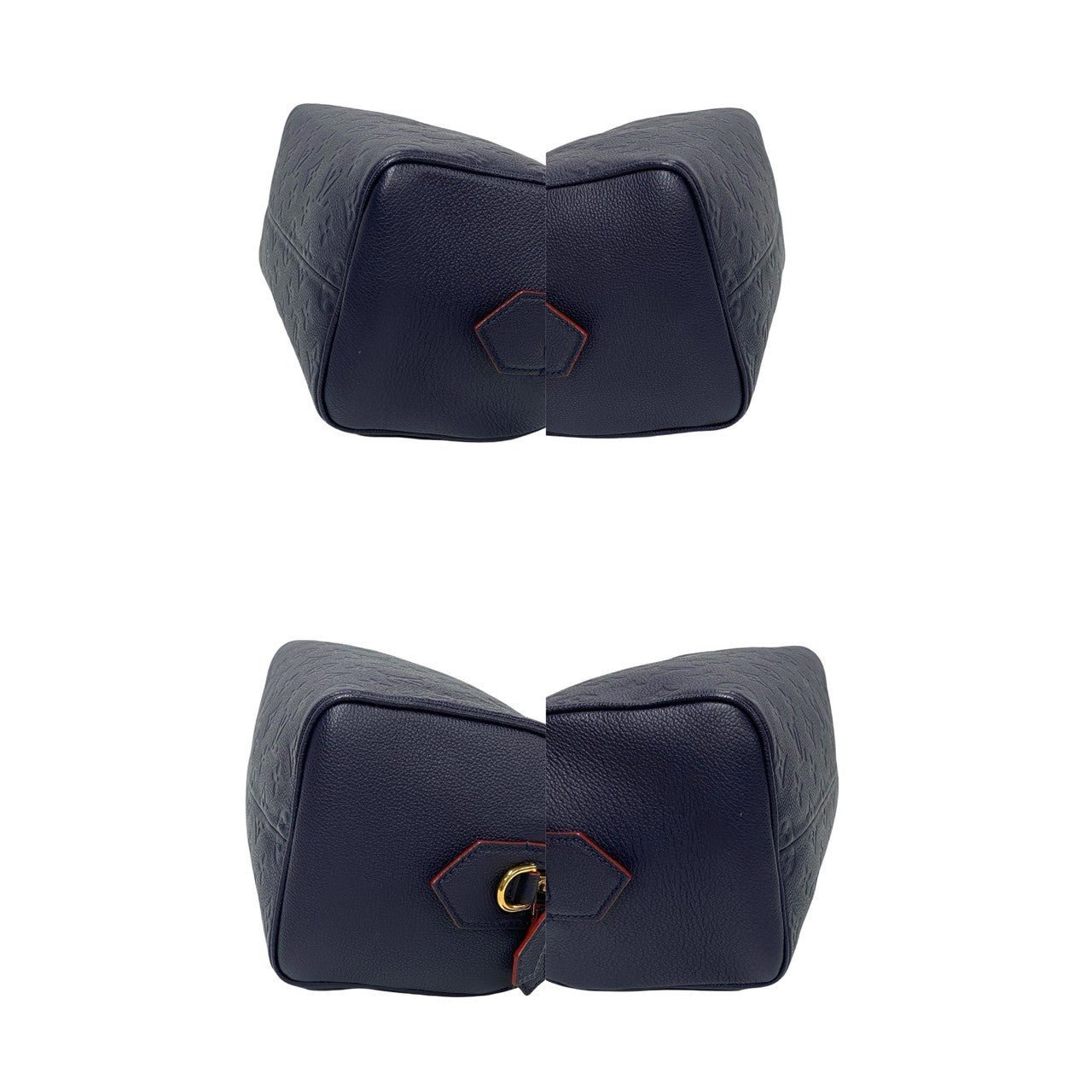 LOUIS VUITTON Shoulder Bag leather Navy Monogram Ann Platt Speedy bandouliere | AlmaBagz - Image 7