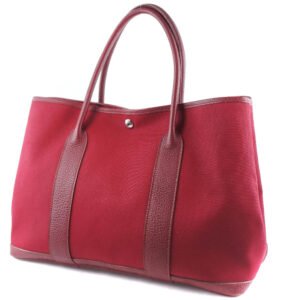 HERMES Handbag Towar Officier Red Garden party PM Women Used | AlmaBagz