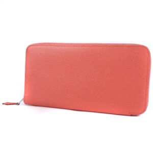 HERMES Long Wallet Purse Epsom pink Azap Silk in Long Women Used | AlmaBagz