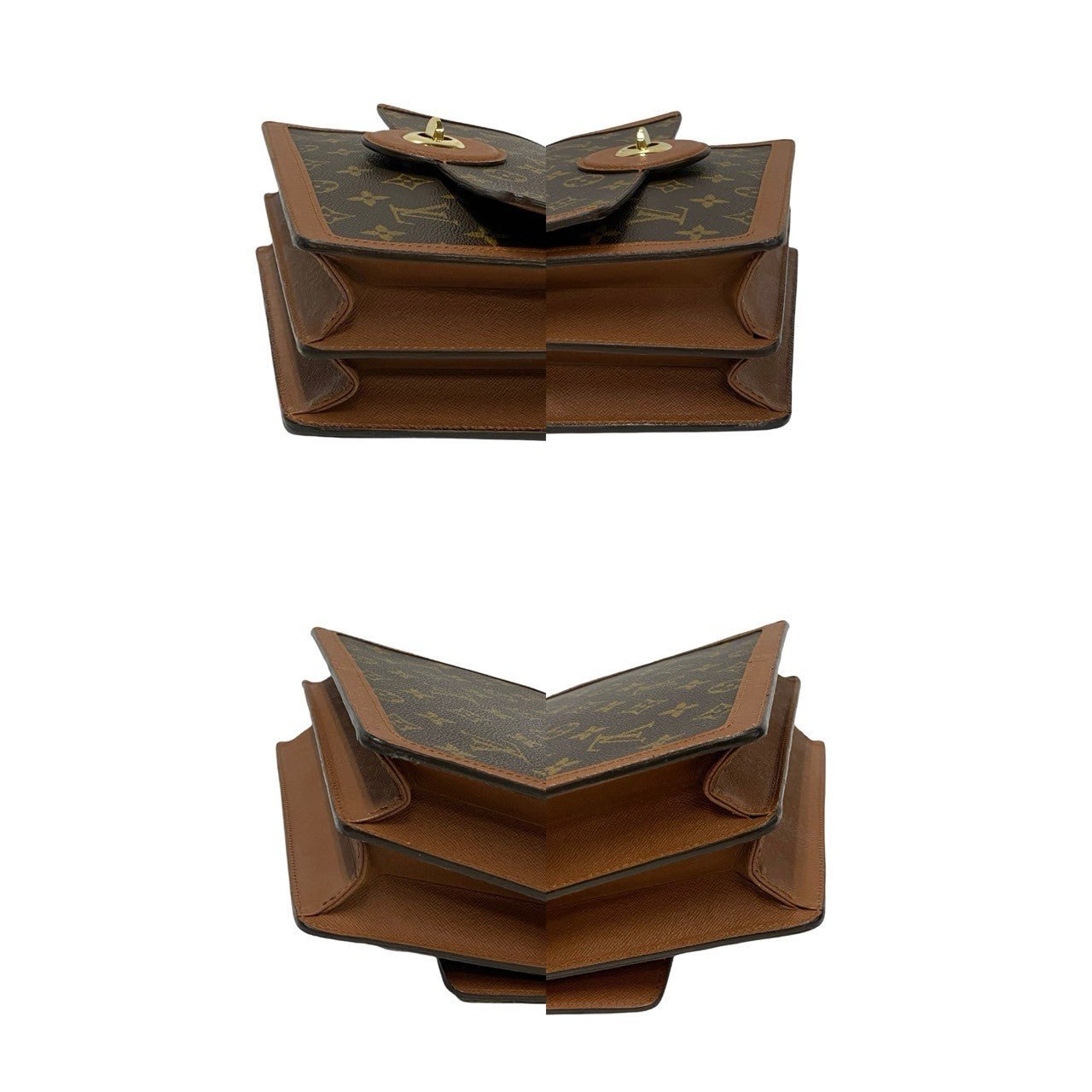 LOUIS VUITTON Shoulder Bag leather Brown Monogram Raspail | AlmaBagz - Image 5