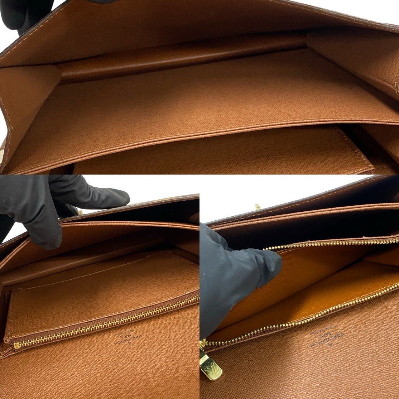 LOUIS VUITTON Shoulder Bag leather Brown Monogram Raspail | AlmaBagz - Image 6