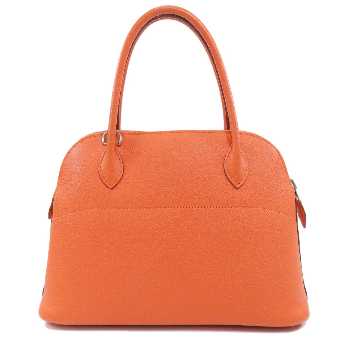 HERMES Handbag Epsom Orange Bolide 27 Orange SilverMetal | AlmaBagz