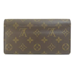 LOUIS VUITTON Long Wallet Purse M62236 Monogram canvas Brown Portefeuille Sarah Monogram Coquelicot Women Used | AlmaBagz
