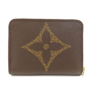 LOUIS VUITTON Coin case M69354 Giant monogram canvas Brown Zippy coin purse Women Used | AlmaBagz