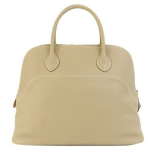 HERMES Handbag Epsom beige Bolide Relax 35 Beige SilverMetal | AlmaBagz