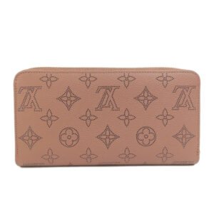 LOUIS VUITTON Long Wallet Purse M61868 Mahina leather pink Zippy Wallet Magnolia Women Used | AlmaBagz