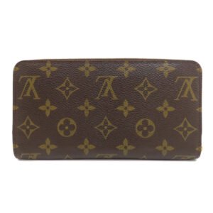 LOUIS VUITTON Long Wallet Purse M60017 Monogram canvas Brown Zippy Wallet Old Monogram Women Used | AlmaBagz