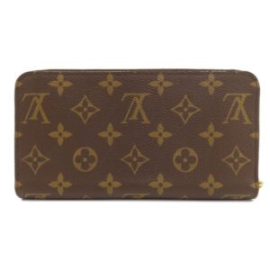 LOUIS VUITTON Long Wallet Purse M41616 Monogram canvas Brown Zippy Wallet Monog Lamb Women Used | AlmaBagz