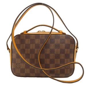 LOUIS VUITTON Shoulder Bag N40178 Damier canvas Brown Santa Monica Saffron Damier Ebene Women Used | AlmaBagz