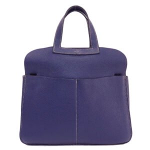 HERMES Shoulder Bag Taurillon Clemence Navy Arzan 31 Navy Gold Metal Women Used | AlmaBagz