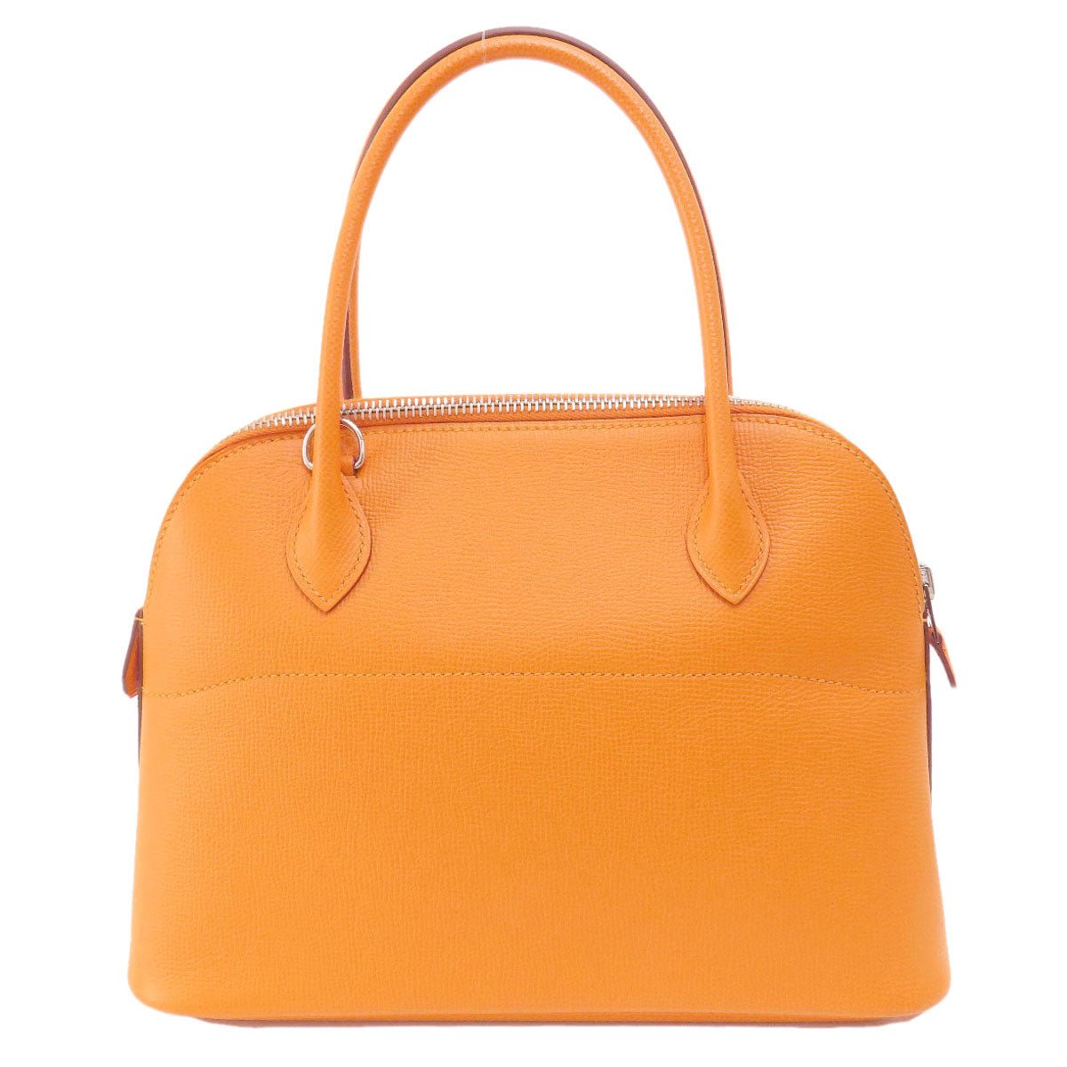 HERMES Handbag Epsom Orange Bolide 27 Apricot SilverMetal Women Used | AlmaBagz