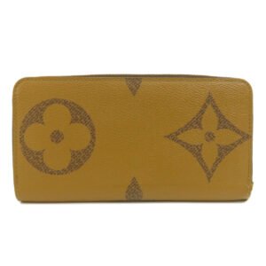 LOUIS VUITTON Long Wallet Purse M69353 Giant monogram canvas Brown Zippy Wallet Monogram Reverse Women Used | AlmaBagz