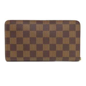 LOUIS VUITTON Long Wallet Purse N61728 Damier canvas black | AlmaBagz