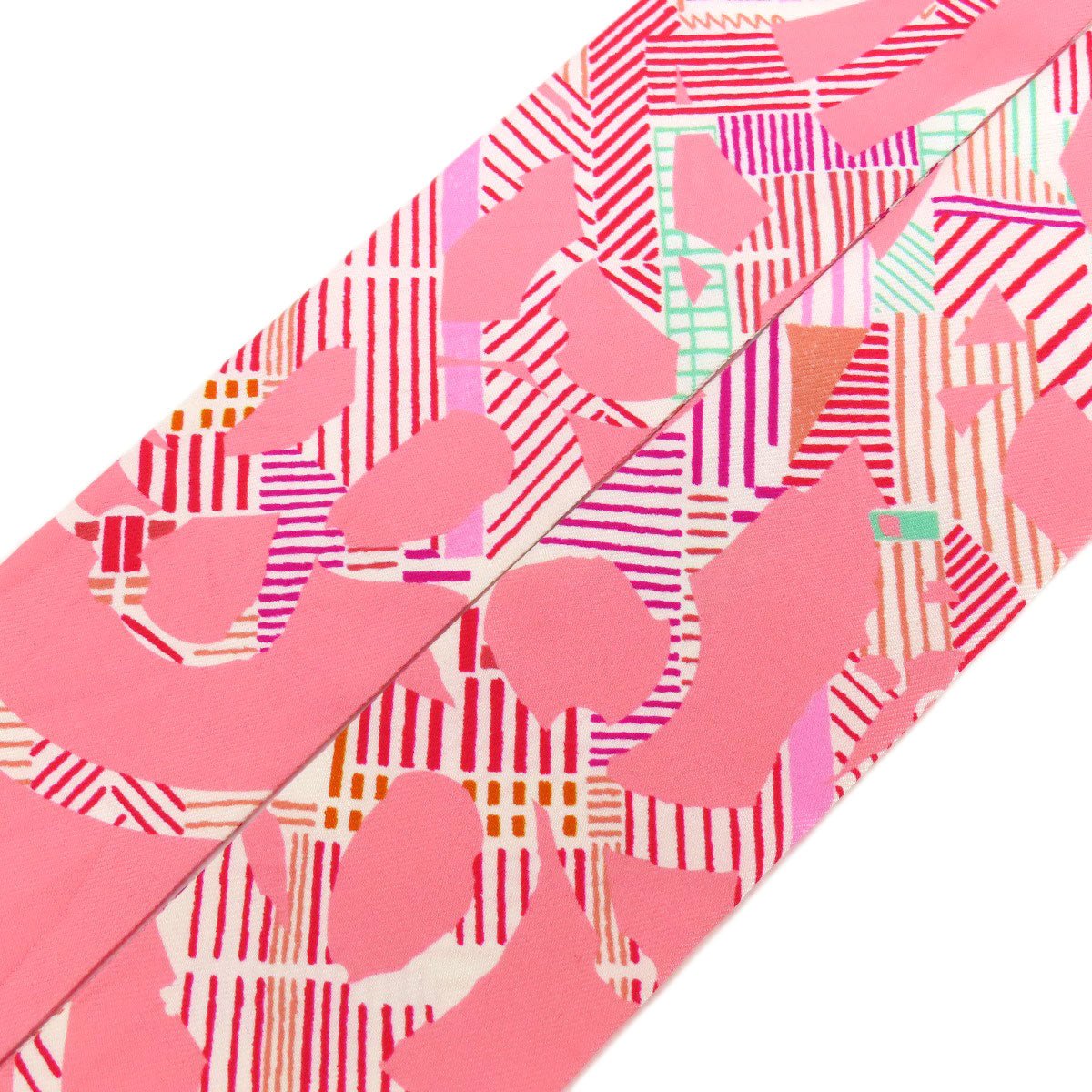 HERMES scarf silk pink Twilly Women Used | AlmaBagz
