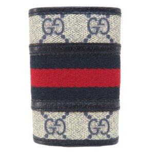 GUCCI Key case Key holder  603732 PVC Navy Ophidia GG | AlmaBagz