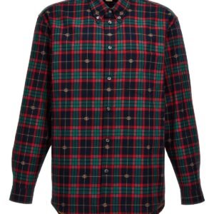 Gucci Men 'Gg' Tartan Shirt | AlmaBagz