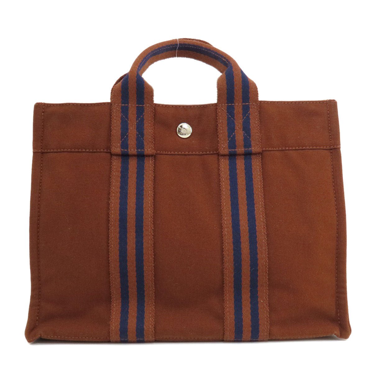 HERMES Handbag canvas Brown Sack Fool Toe PM Women Used | AlmaBagz - Image 18