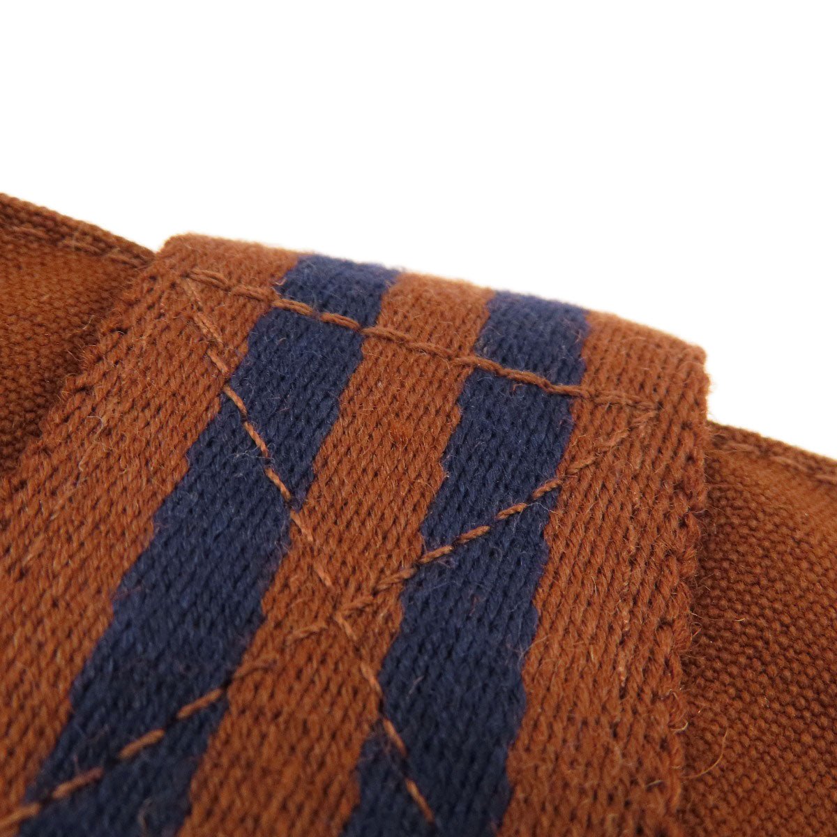 HERMES Handbag canvas Brown Sack Fool Toe PM Women Used | AlmaBagz - Image 11