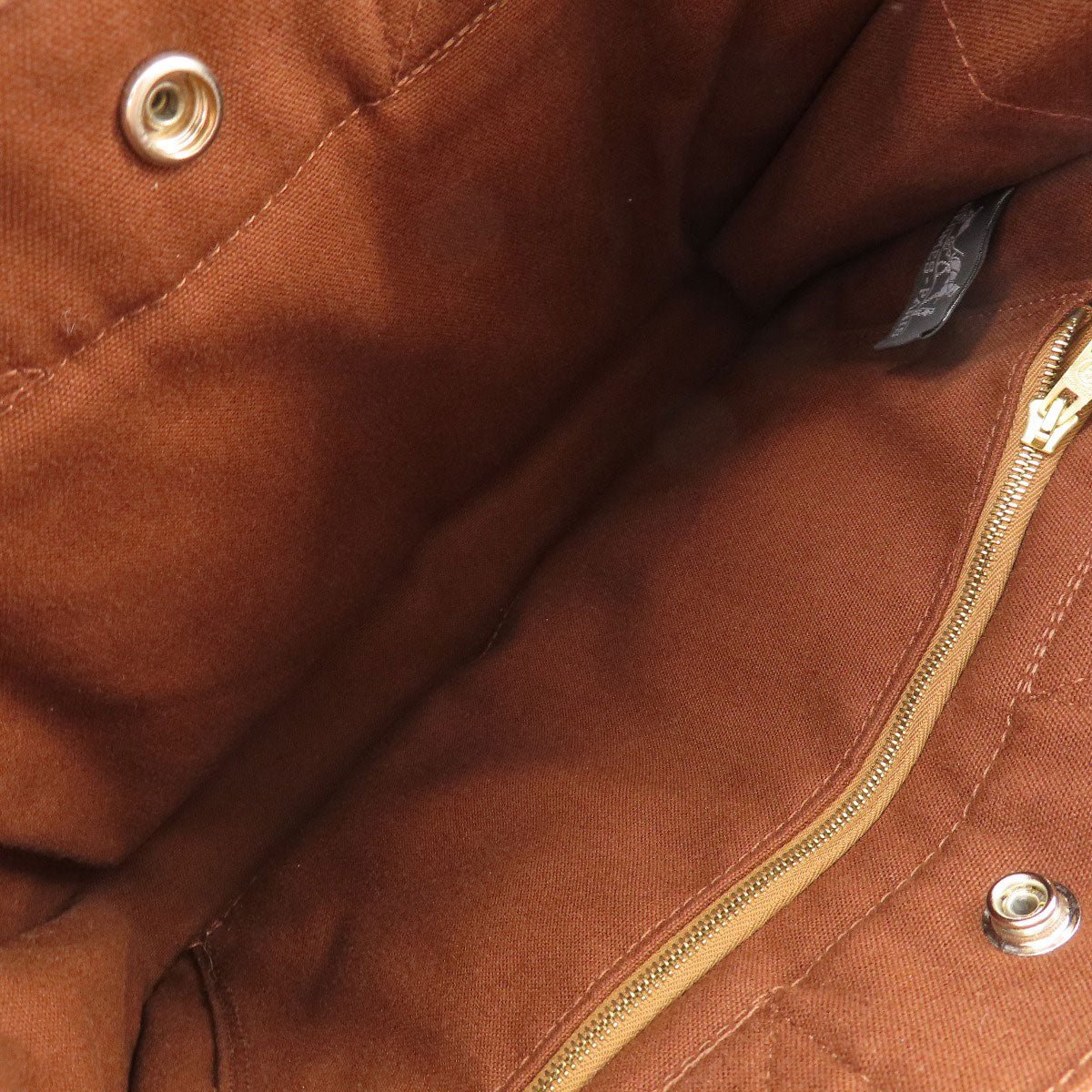 HERMES Handbag canvas Brown Sack Fool Toe PM Women Used | AlmaBagz - Image 4
