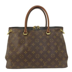 LOUIS VUITTON Handbag M41064 Monogram canvas Brown Pallas MM Monogram Women Used | AlmaBagz