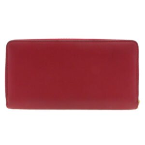 GUCCI Long Wallet Purse 453158 Calfskin Red Bamboo | AlmaBagz