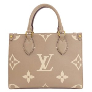 LOUIS VUITTON Handbag M45779 Ann Platt beige On the Go PM Tourtrail Crème | AlmaBagz
