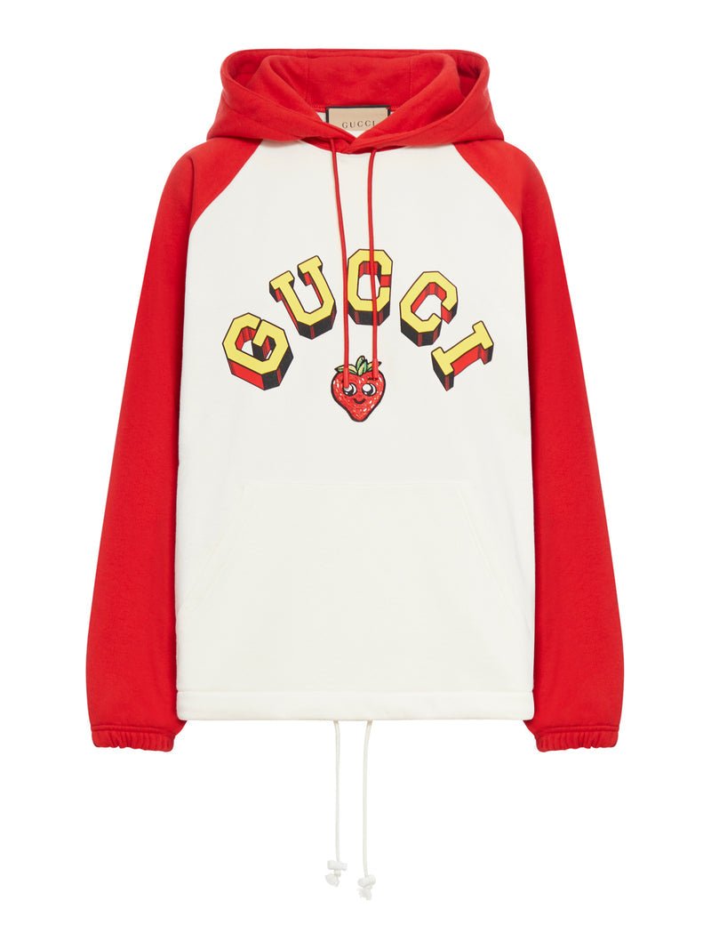 Gucci Women Cotton Jersey Hooded Sweatshirt | AlmaBagz