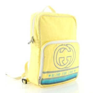 Gucci 80's Patch Nylon Backpack in Yellow | AlmaBagz