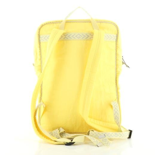 Gucci 80's Patch Nylon Backpack in Yellow | AlmaBagz - Image 2