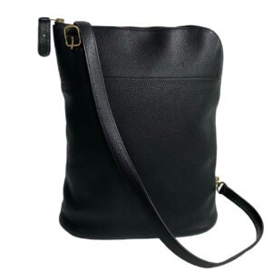 HERMES Shoulder Bag leather black Movie Fam | AlmaBagz