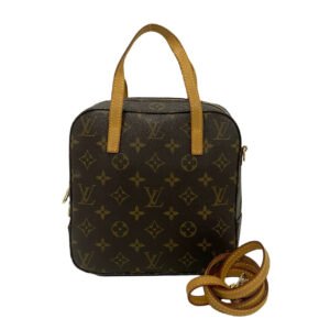 LOUIS VUITTON Shoulder Bag leather Brown Monogram Spontini | AlmaBagz