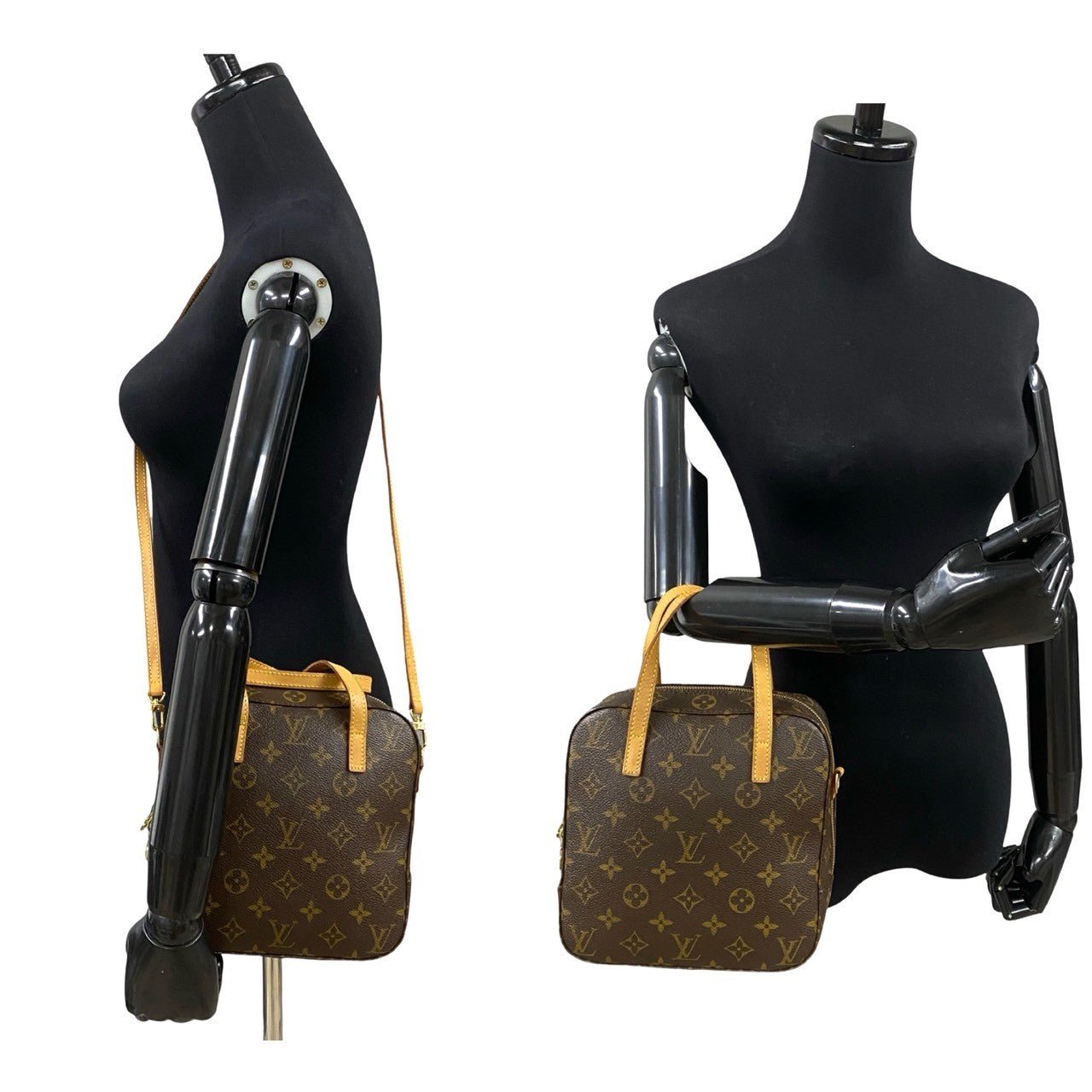 LOUIS VUITTON Shoulder Bag leather Brown Monogram Spontini | AlmaBagz - Image 2