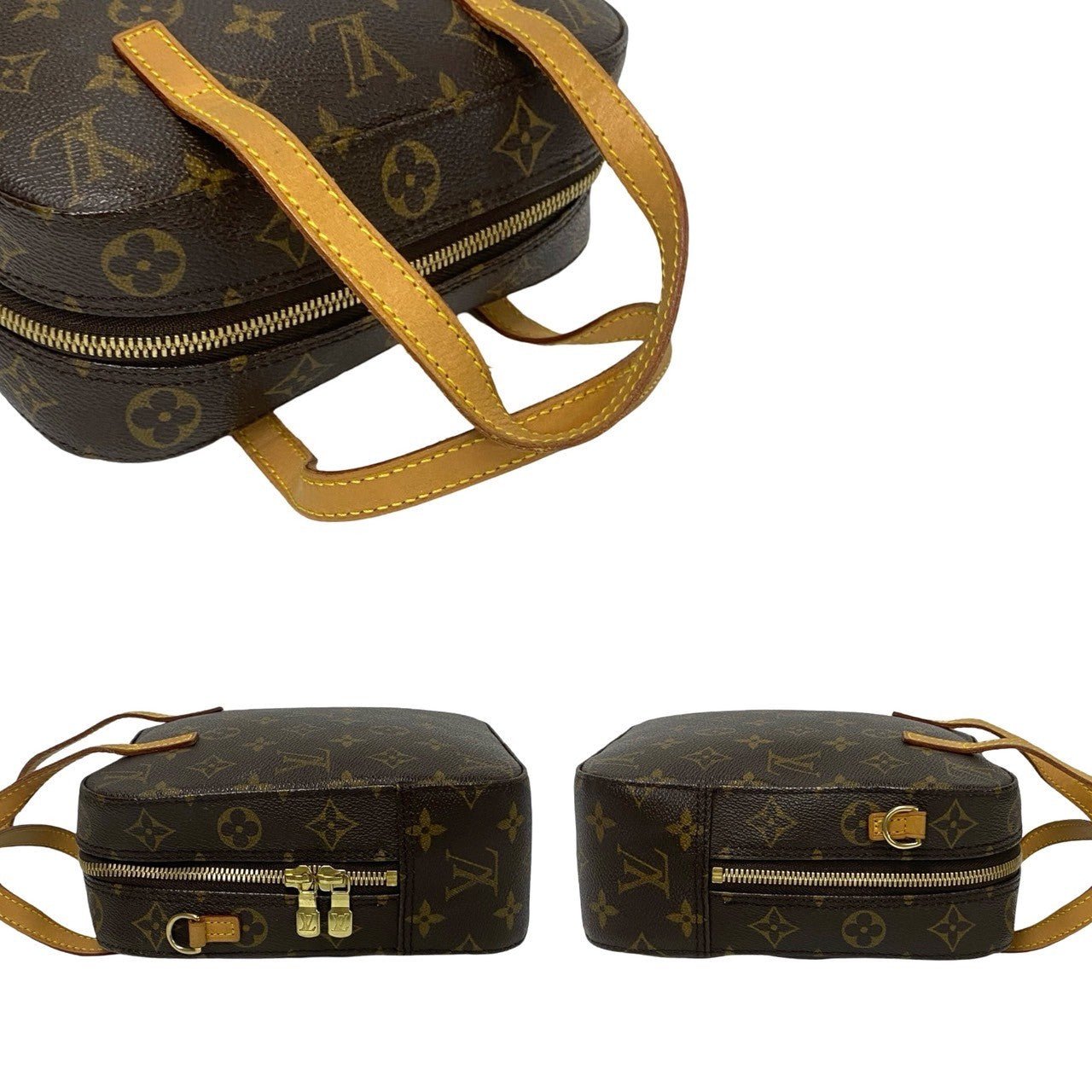 LOUIS VUITTON Shoulder Bag leather Brown Monogram Spontini | AlmaBagz - Image 5