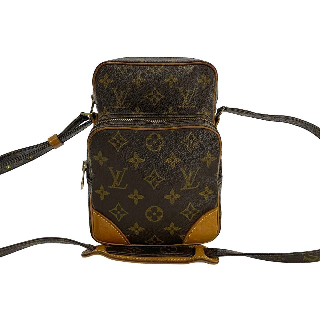 LOUIS VUITTON Shoulder Bag Leather, PVC Brown Monogram Amazone Women Used | AlmaBagz
