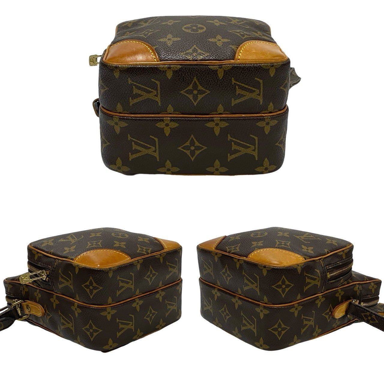 LOUIS VUITTON Shoulder Bag Leather, PVC Brown Monogram Amazone Women Used | AlmaBagz - Image 6