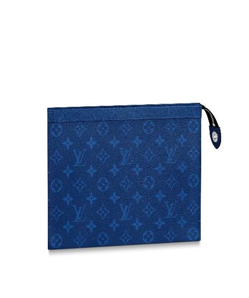Louis Vuitton Pochette Voyage MM Monogram Blue | AlmaBagz - Image 3