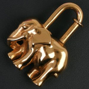 HERMES charm Plated Gold gold Animal motif Women Used | AlmaBagz