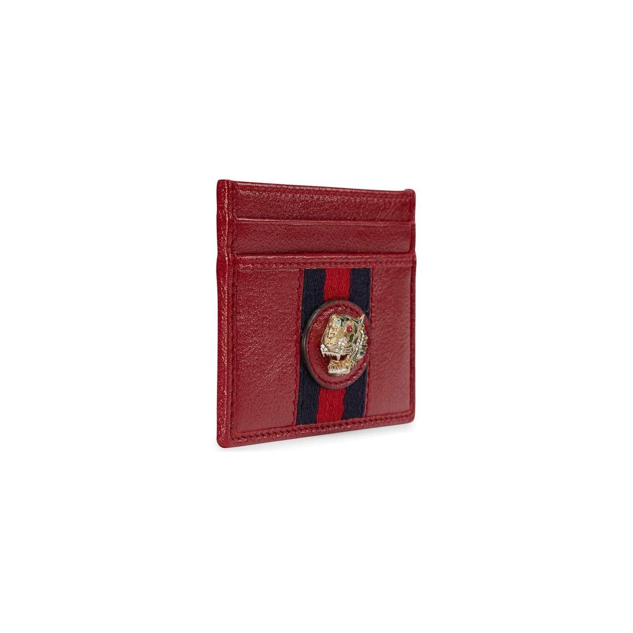 Gucci Rajah Card Holder in Red | AlmaBagz