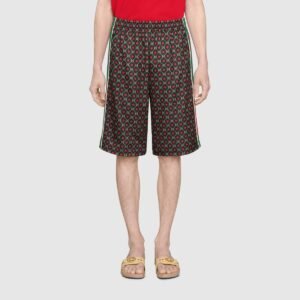 Gucci GG Star Print Track Shorts in Black | AlmaBagz