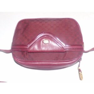 Gucci Vintage Shades Of Burgundy With Small G Logo Print | AlmaBagz